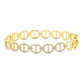 0.45ct 14k Yellow Gold Diamond Bangle